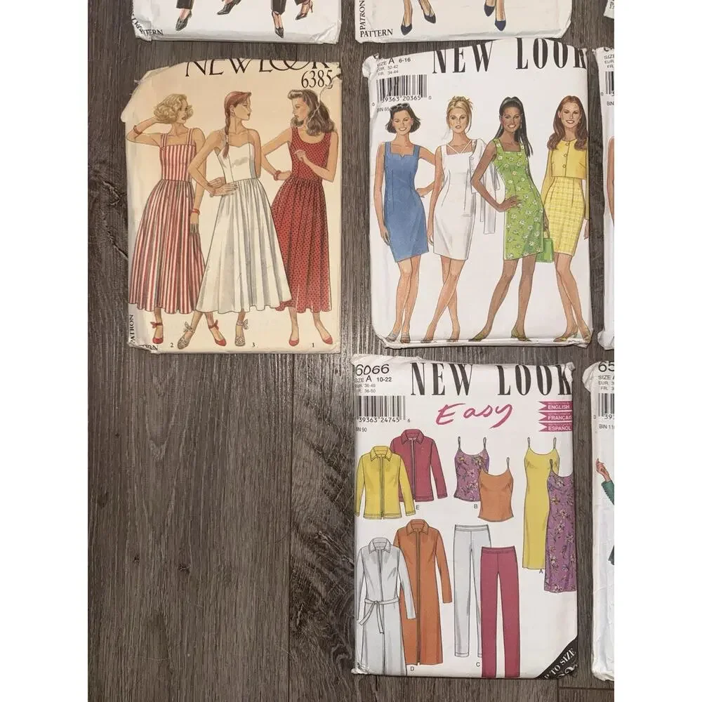 Lot of 11 New Look Women’s Sewing Patterns Dresses Skirts Suits Tops & Outerwear